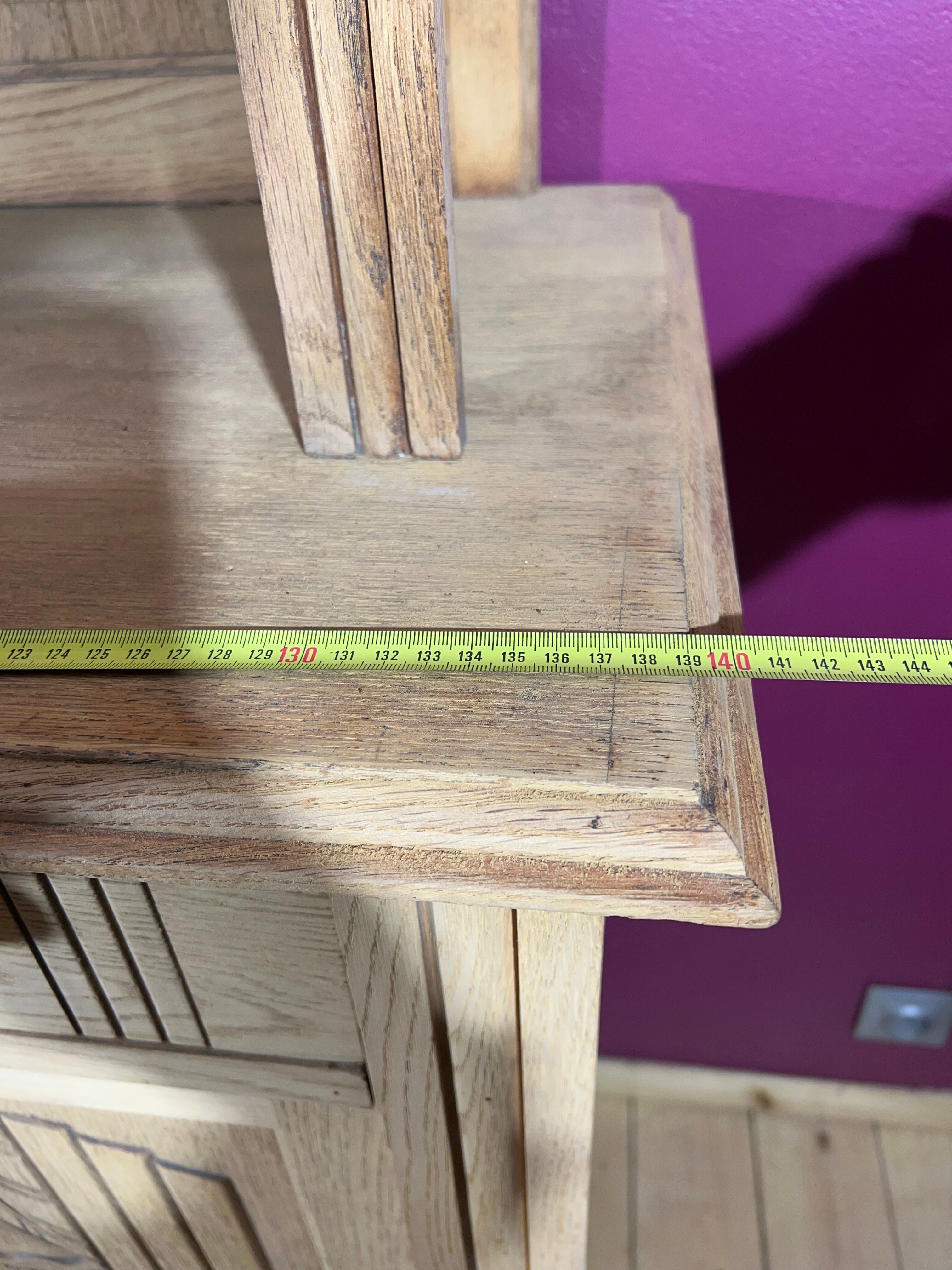 Buffet cupboard in oak brut art deco 1940-50