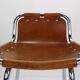 Ensemble de 4 tabourets en cuir