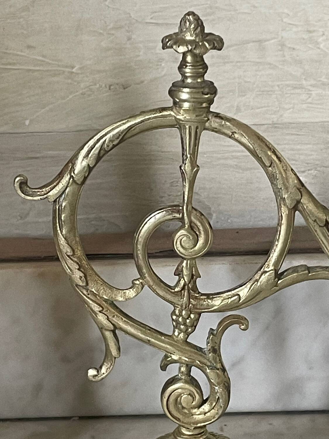 Pair of 19th century bronze candlesticks