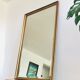 Old mirror in wood and gilded stucco, 114 x 93 cm