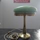 Antique Second Empire Napoleon III table lamp, 1870, brass and opaline glass