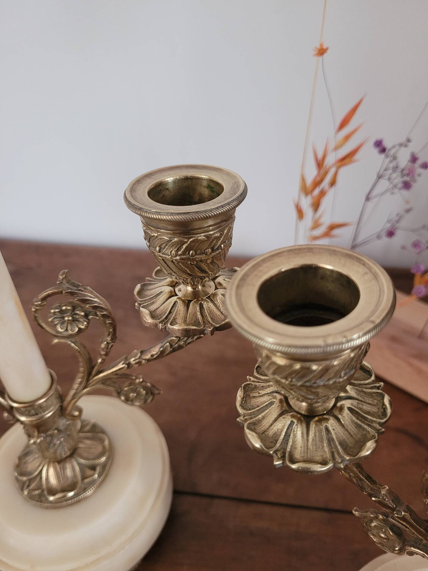 Pair of candelabra / chandeliers Louis XVI