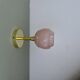 Vinatge tulip wall light in pink CLichy glass