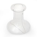 Transparent glass vase by Renato Toso for Fratelli Toso, 1970s.