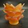 Amber glass tulip