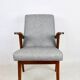 Set of  vintage armchairs chairs 300-123, design by M. Puchała - grey herringbone
