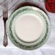 Flat earthenware plates