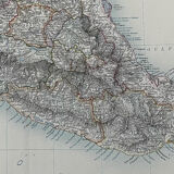 Antique Map of Mexico circa 1869 Keith Johnston Royal Atlas Hand coloured map