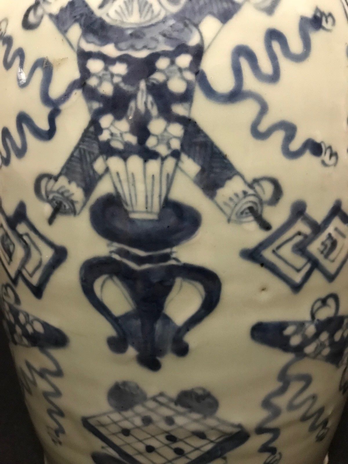 China white blue porcelain vase