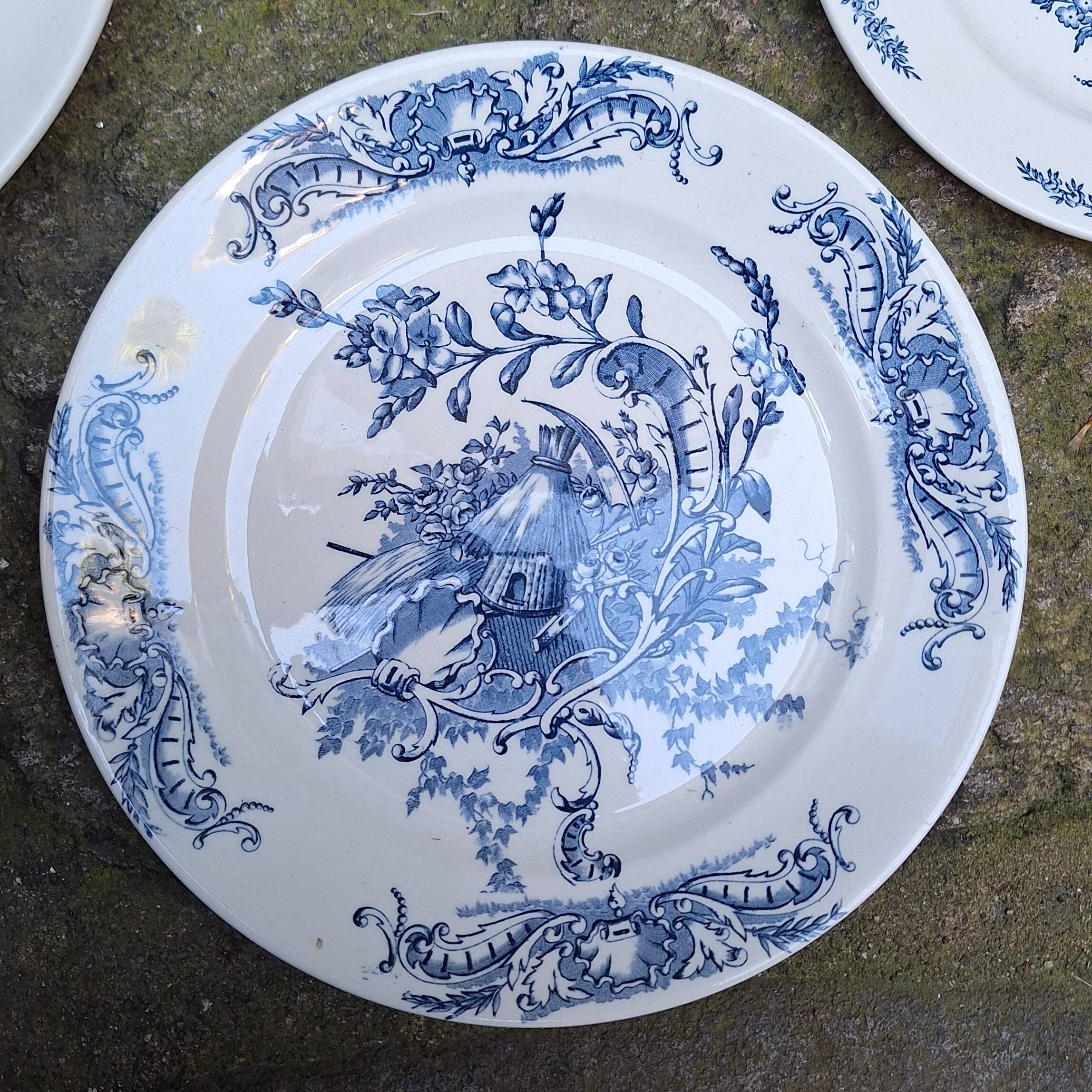 Service set in SG porcelain, Louis XV model.