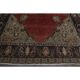 Tapis turc fait main en laine et coton rouge des années 1970 172x278
