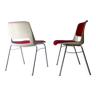 Chaises de bureau empilables, années 1970