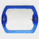Veca cobalt blue mirror with 2 shades Veca, Italy, 70s, 71x63 cm