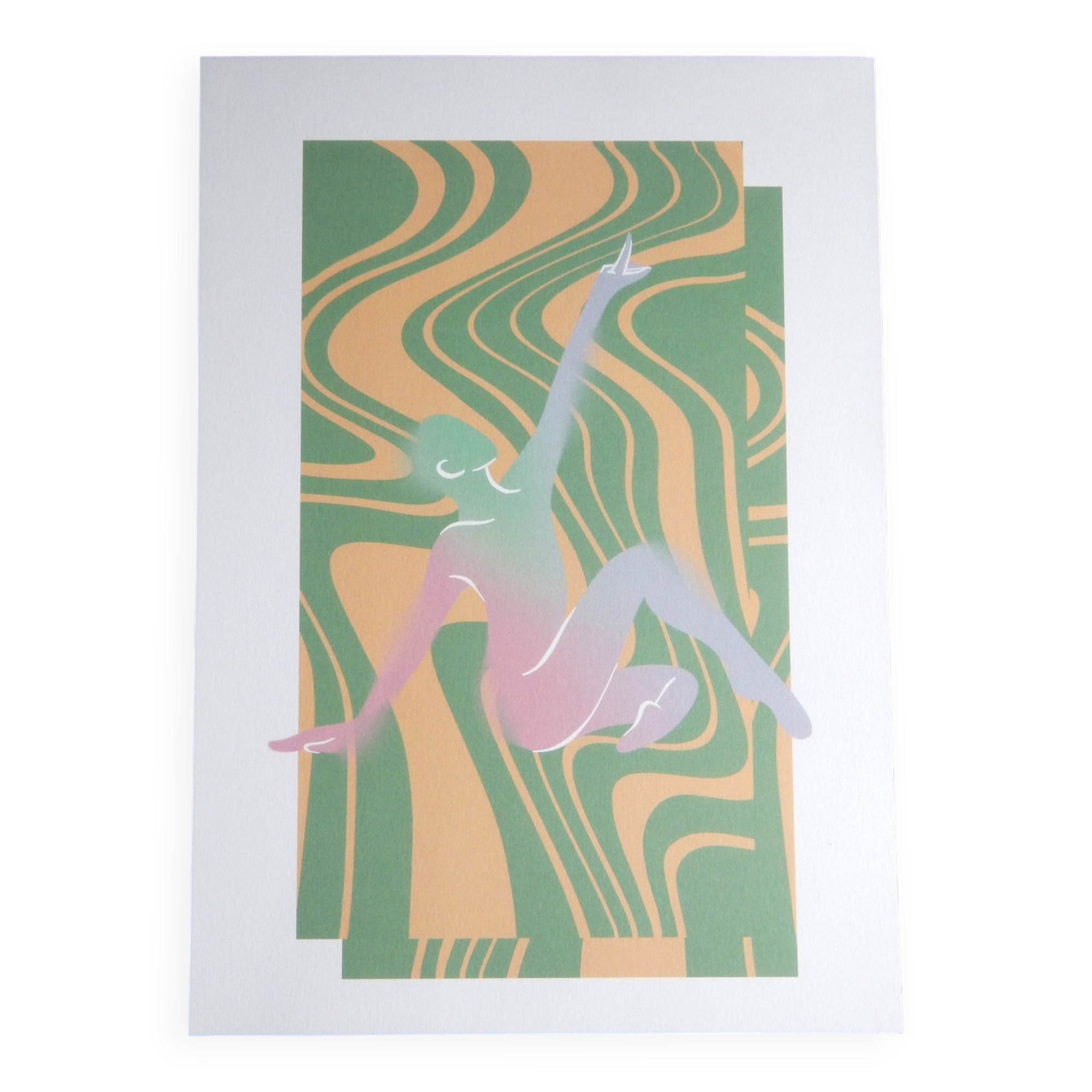 A4 format dancer illustration poster