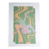 A4 format dancer illustration poster