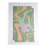 A4 format dancer illustration poster