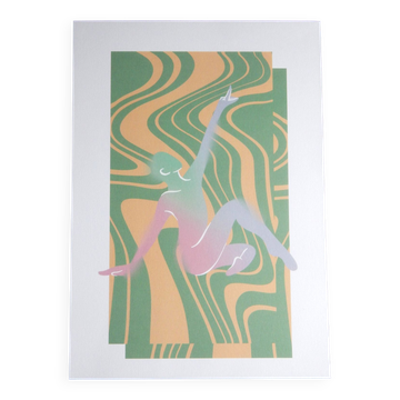 A4 format dancer illustration poster