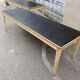 Large black patinated tray table