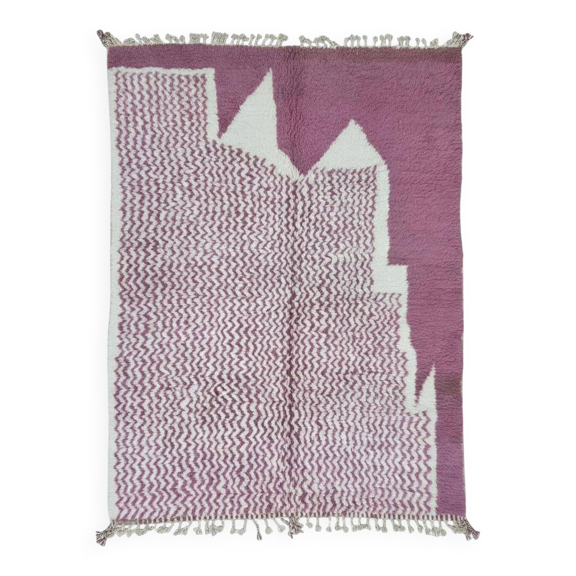 Contemporary Pink Rug - 308 x 240 cm