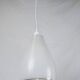 Lunel vintage textured glass pendant light, 1960s French design