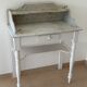 Shabby chic wooden and marble dressing table