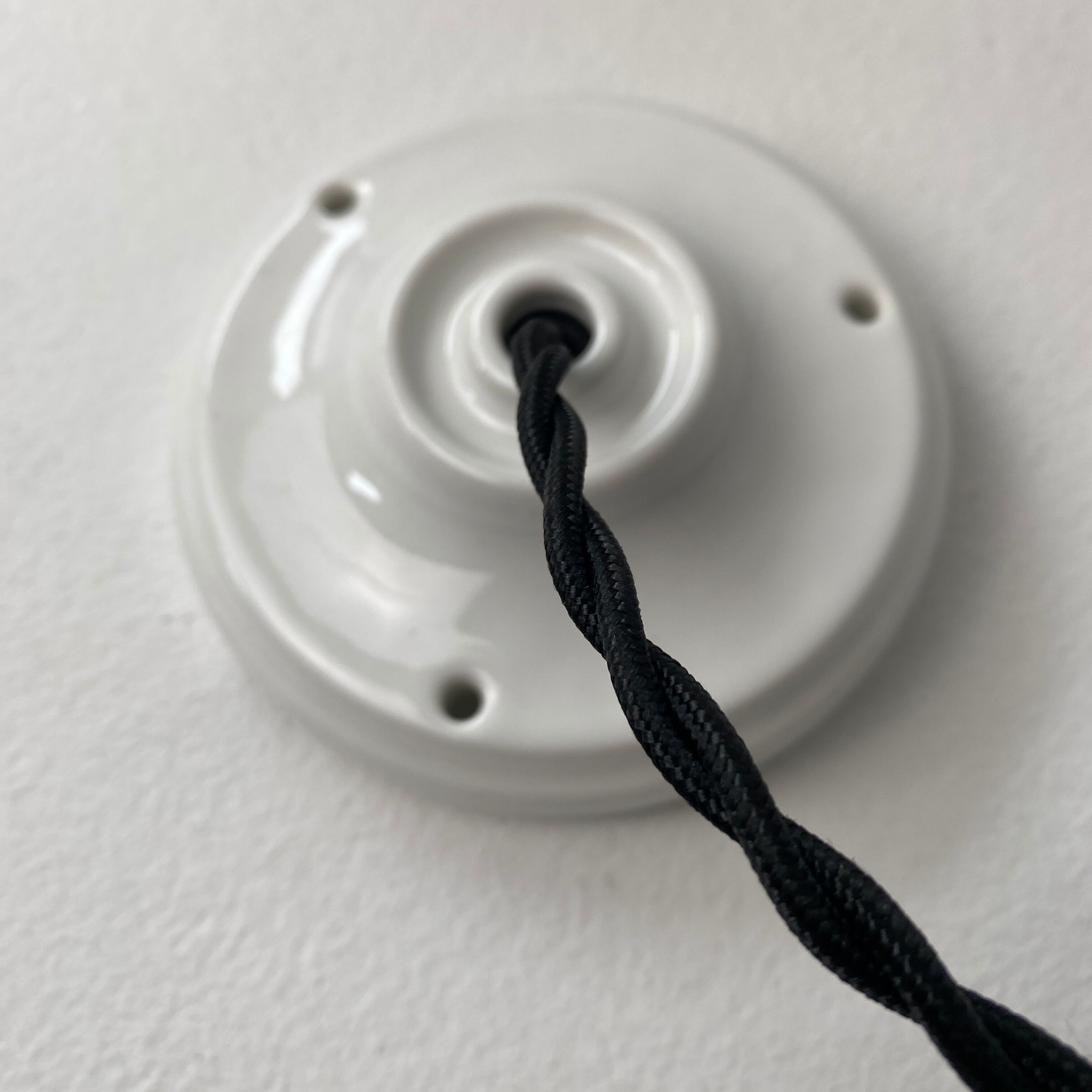 Old vintage opaline suspension lamp 30 cm