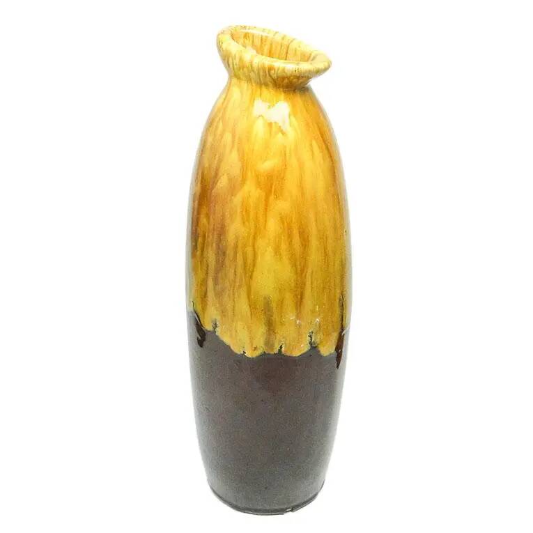 Mid-century modern vase, glazed ceramic, Spółdzielnia Milenium, Poland, 1970s