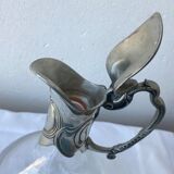 Crystal carafe with tin beak