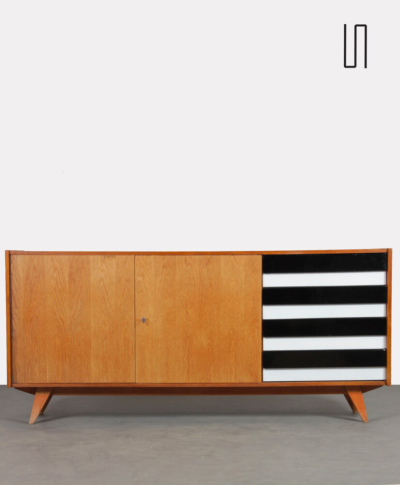 Oak enfilade by Jiri Jiroutek, model U-460, 1960