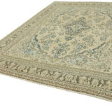 Handmade oriental unique 1980s 267 cm x 338 cm