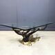 Brass bonsai coffee table by Willy Daro, 1970s