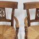 Paire de fauteuils landais 1900 vintage