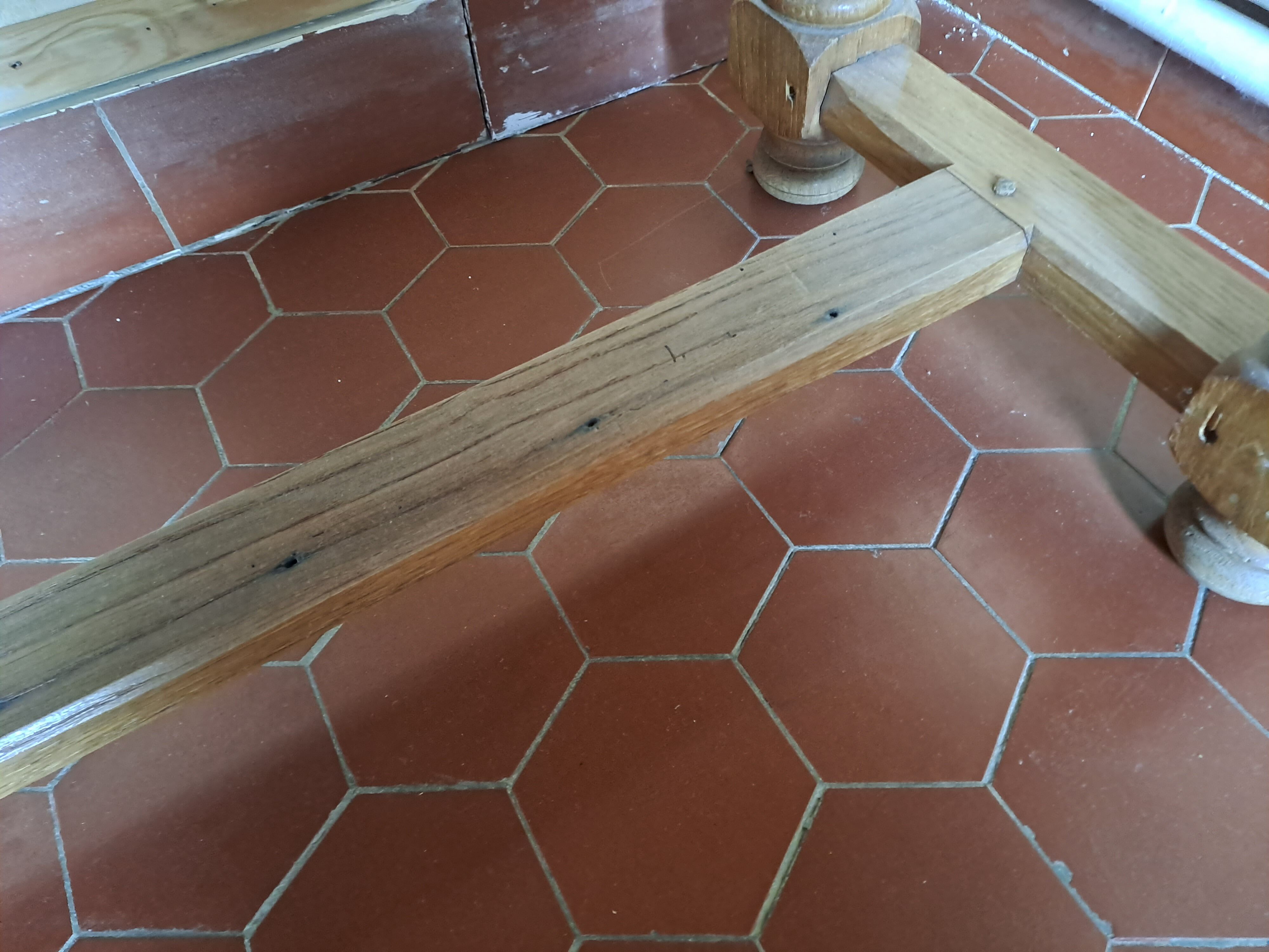 Solid oak coffee table