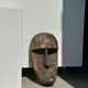 Large Timor mask in patinated wood H:50cm (1)