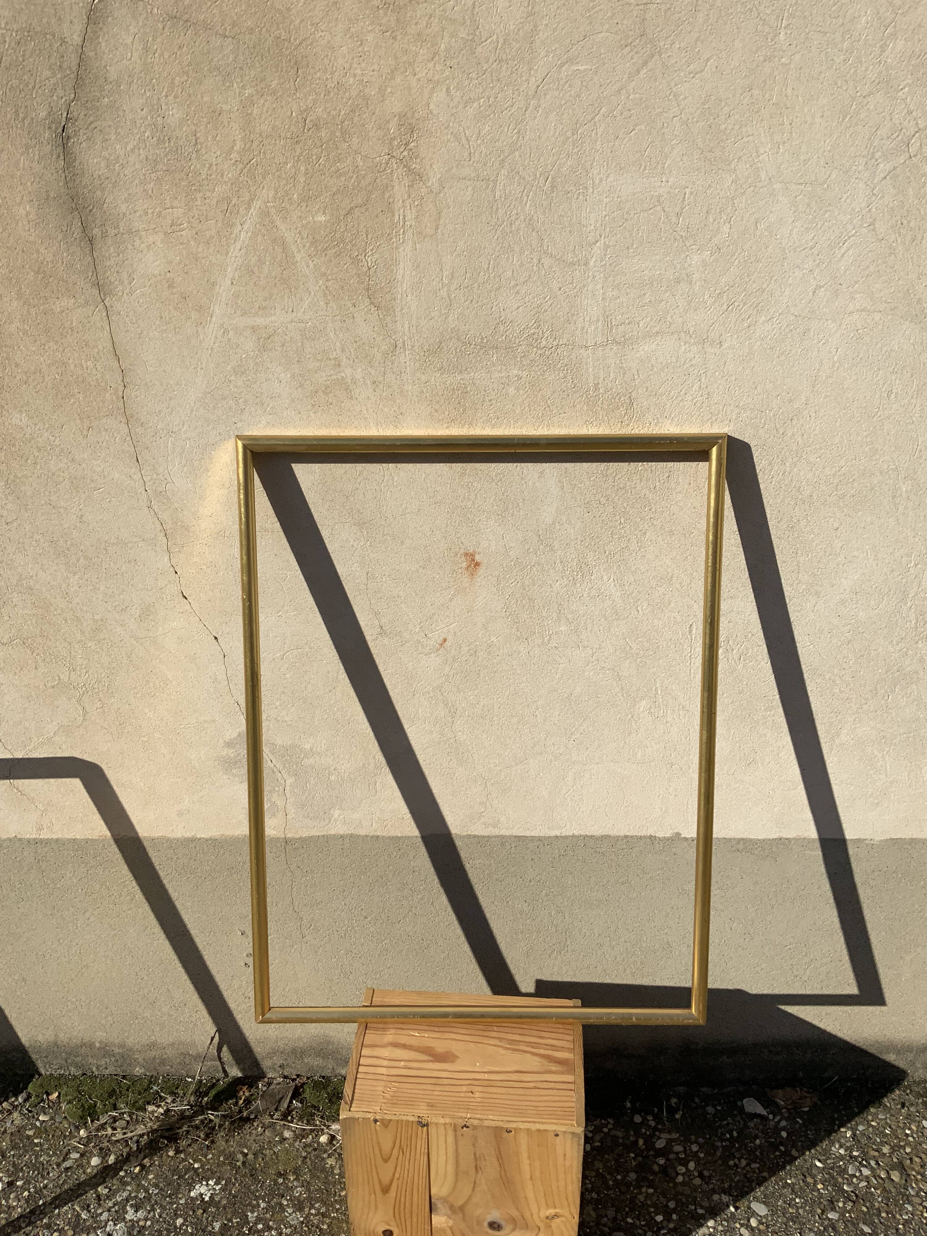 Gilded wooden frame 19th ancient gold leaf