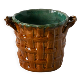 Slip planter, imitation bamboo, 1970