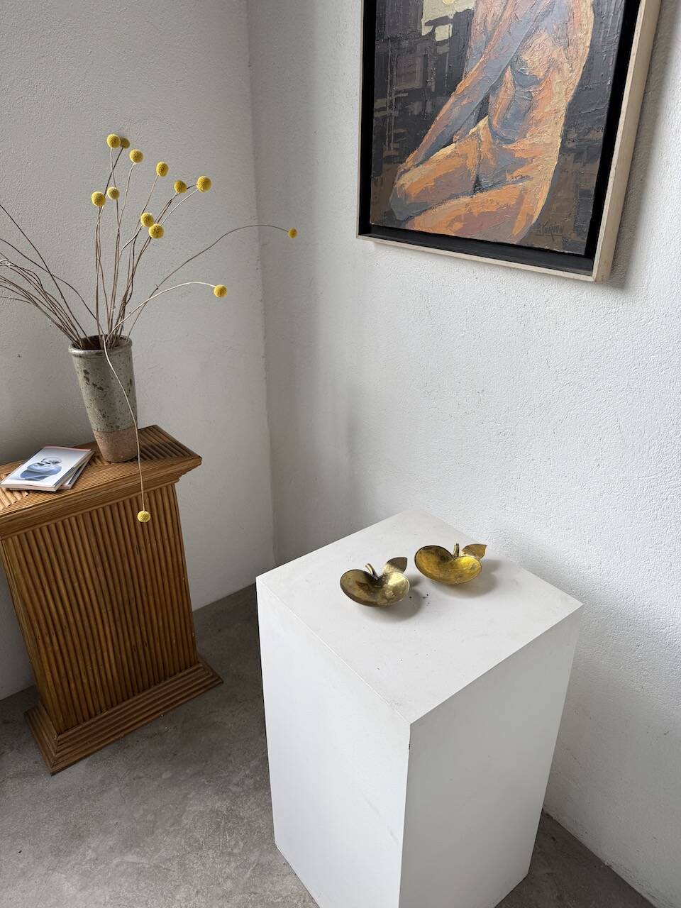 Brass "apple" pocket watch