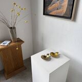 Brass "apple" pocket watch