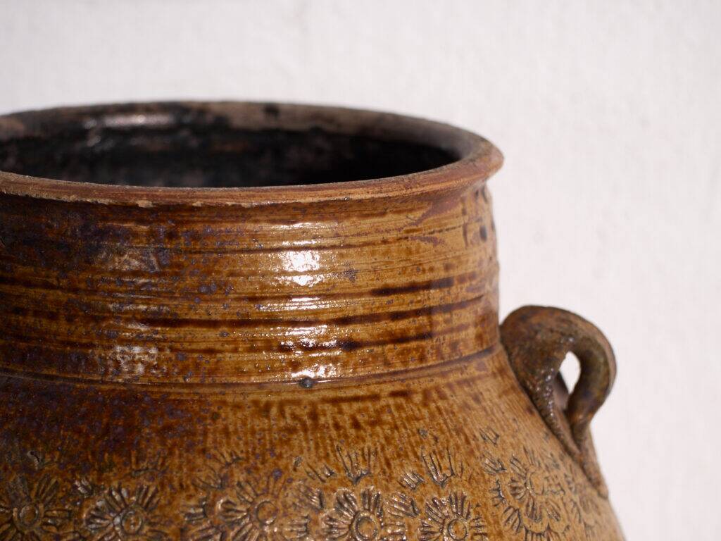 Ancient Chinese glazed stoneware vase – China, circa 1900