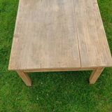 Raw wood coffee table