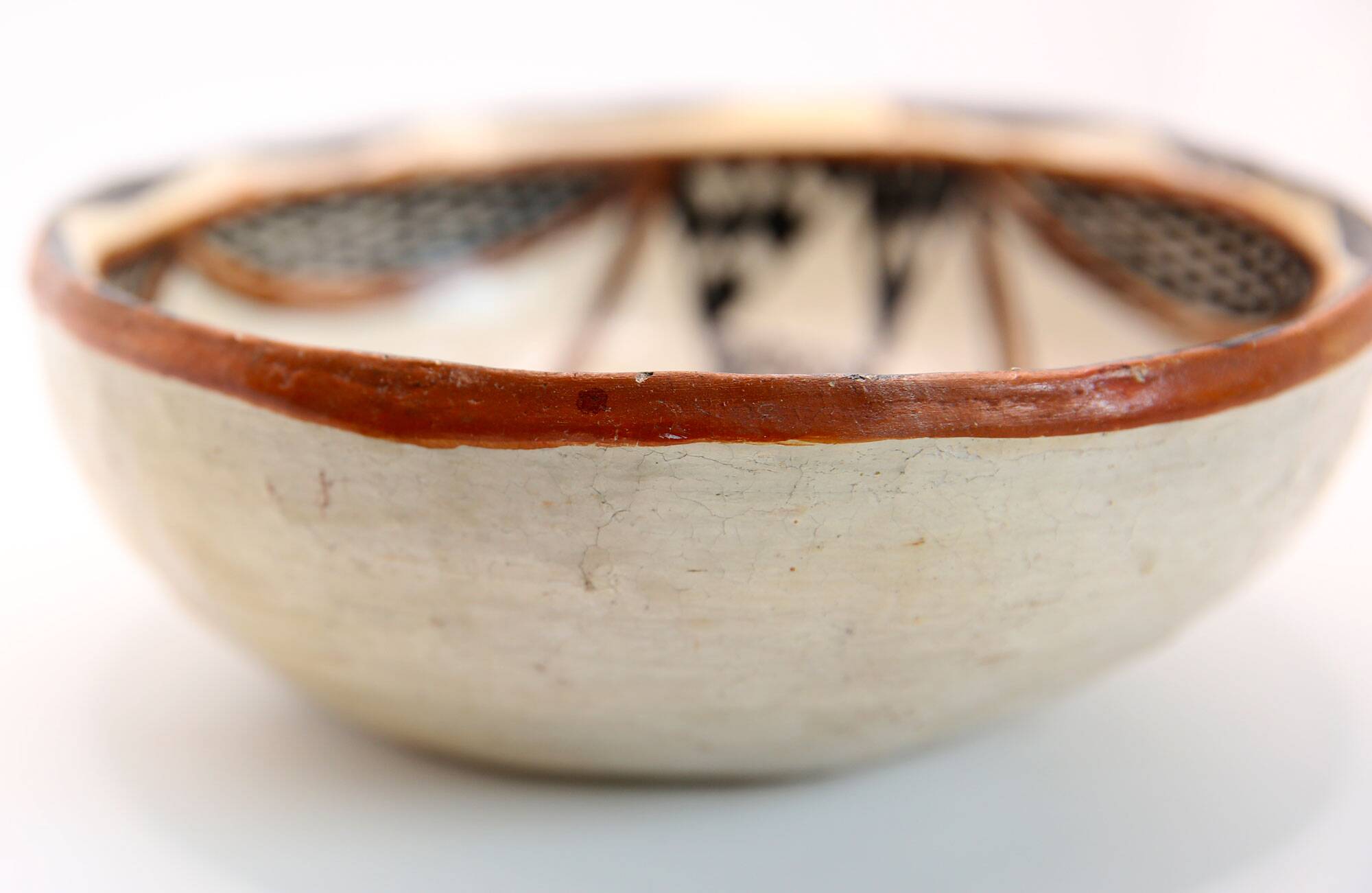 Berber dish with abstract patterns Sejnane Tunisia