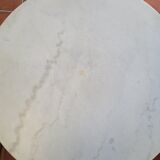Bistro table base cast iron marble top