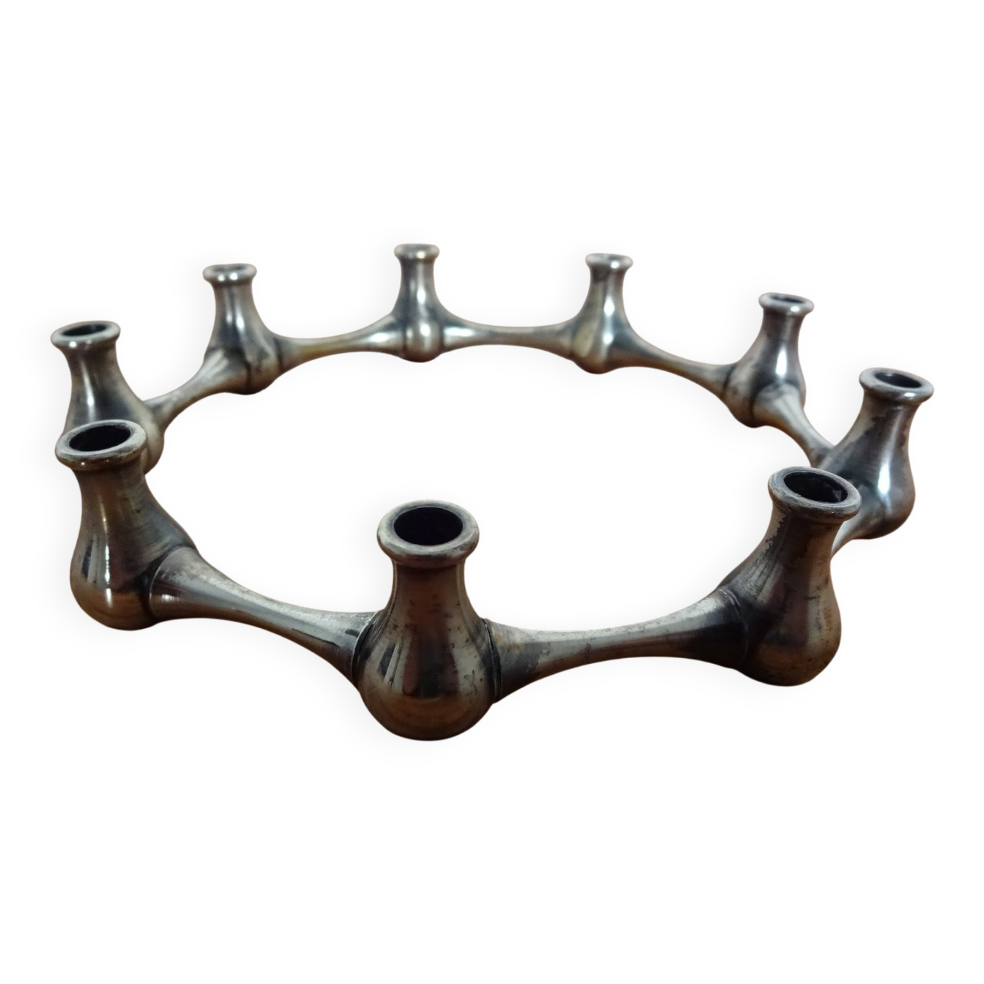 Silver-Plated Brass Candleholder by Jens Quistgaard, 1960s