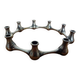 Silver-Plated Brass Candleholder by Jens Quistgaard, 1960s