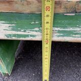 primitive footrest curved wood bistro bentwood farmhouse painted wood Shabby chic French vintage farme