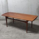 Table basse scandinave en teck de Kindt-Larsen