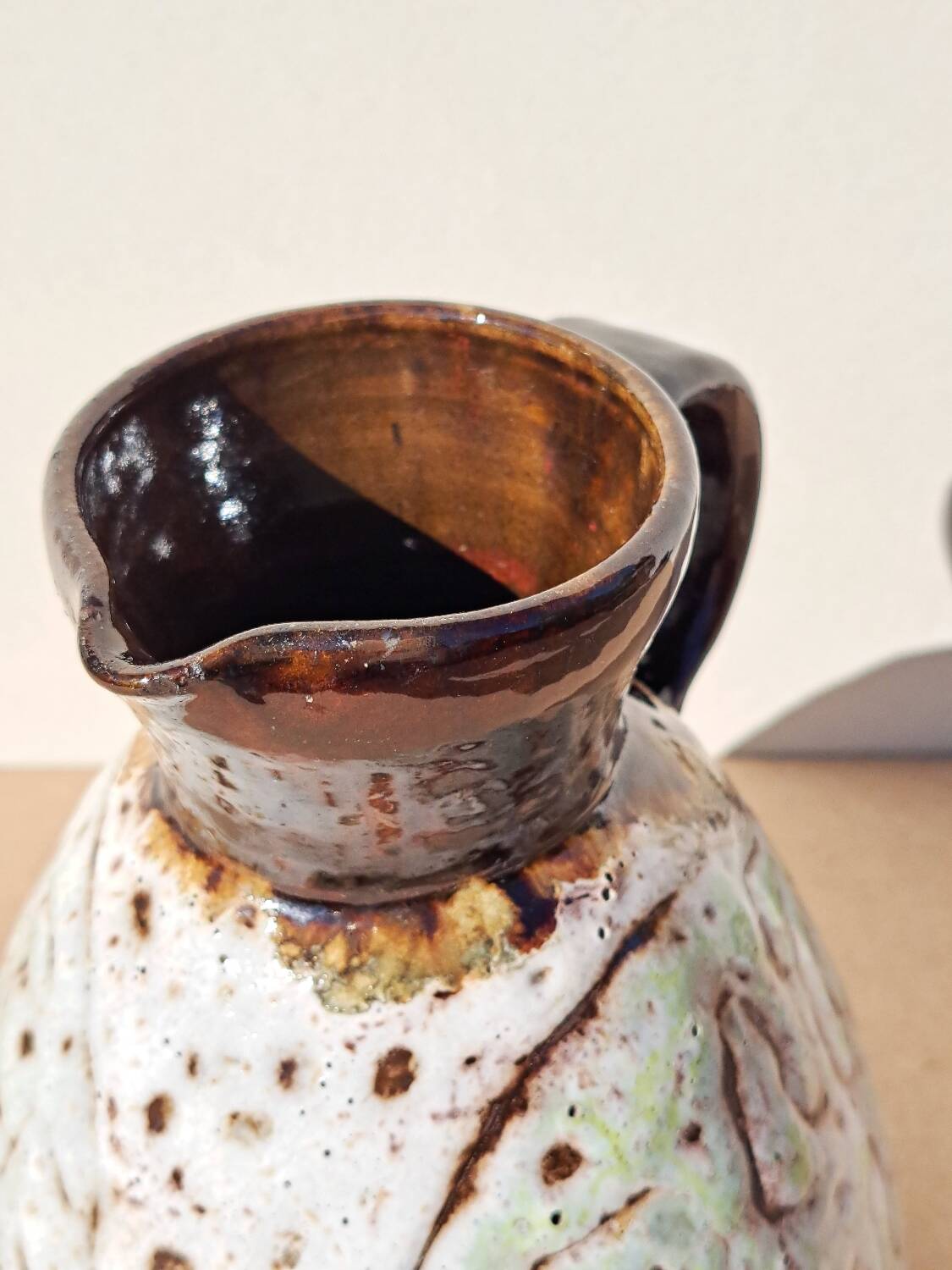 Ceramic pitcher Juliette Derel Vallauris 1960