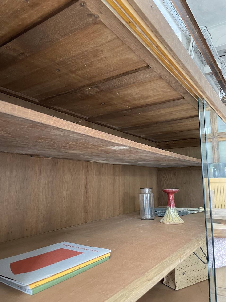 XXL oak display cabinet furniture