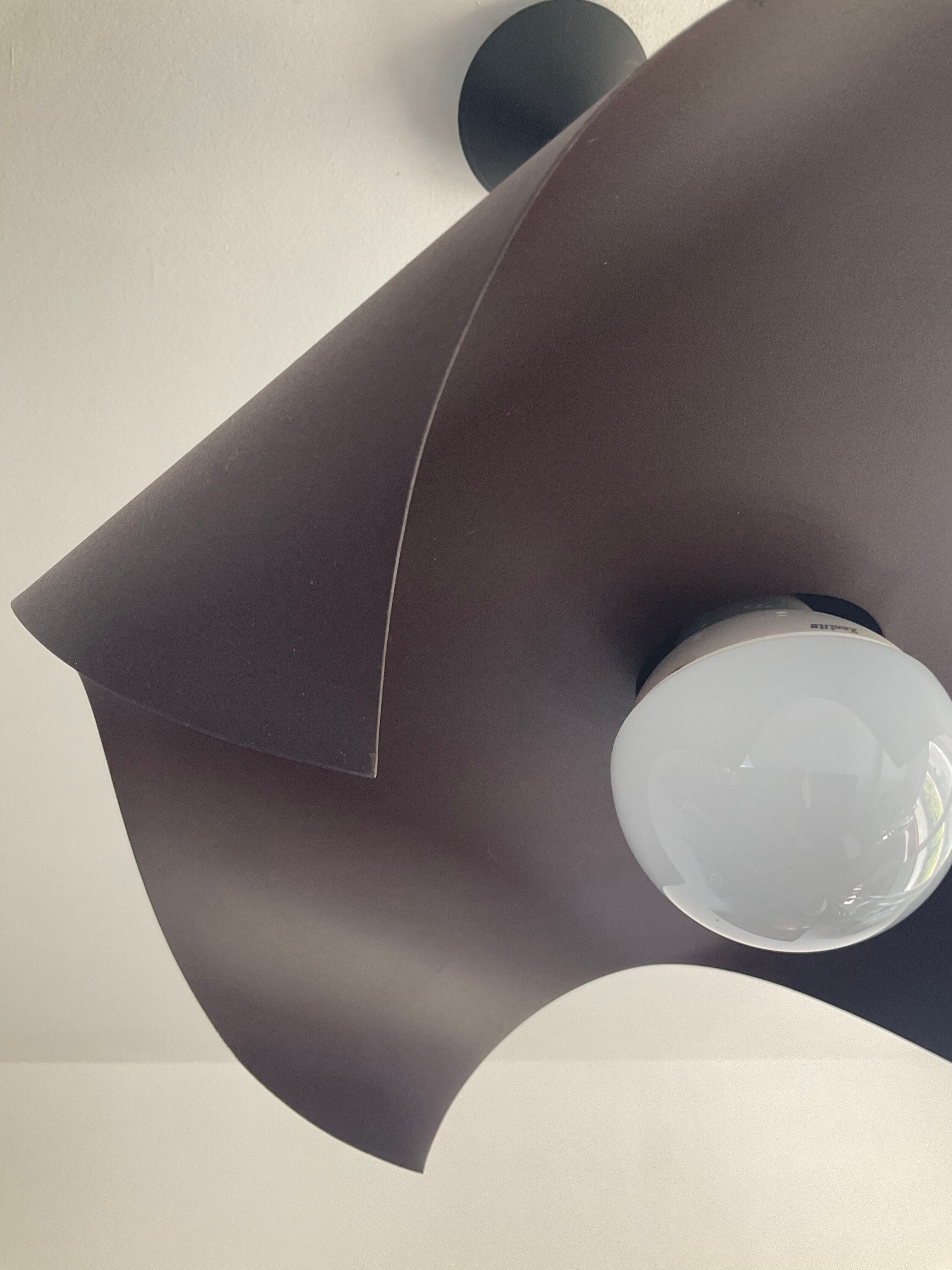 Folded metal design pendant lamp