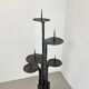 Large brutalist bronze candleholder by Manfred Bergmeister, Germany, 1970s